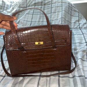 Mango croc bag